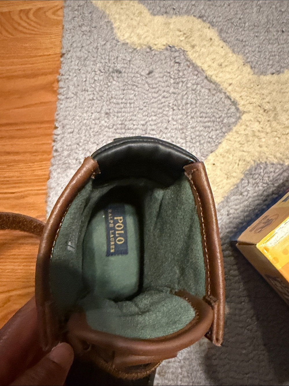 Polo by Ralph Lauren Kids Brown and Black Lace-Up Winter Boots - Picture 2 of 5